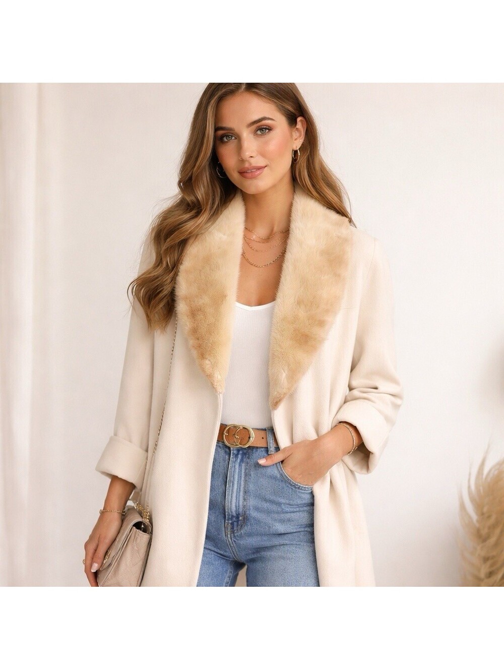 Ashley Scott Coat Jacket Womens Size
